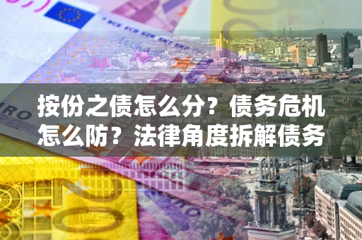 武汉按份之债怎么分？债务危机怎么防？法律角度拆解债务分配与风险自保指南