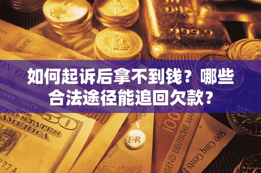 武汉如何起诉后拿不到钱？哪些合法途径能追回欠款？