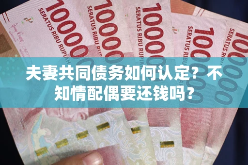 武汉夫妻共同债务如何认定？不知情配偶要还钱吗？