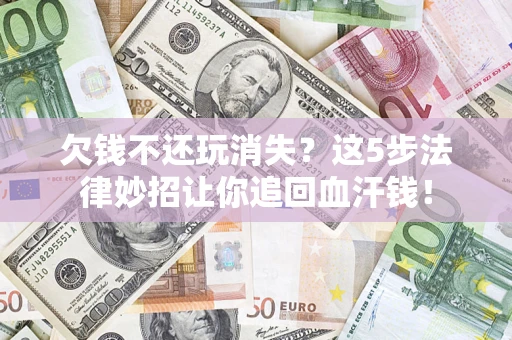 武汉欠钱不还玩消失？这5步法律妙招让你追回血汗钱！