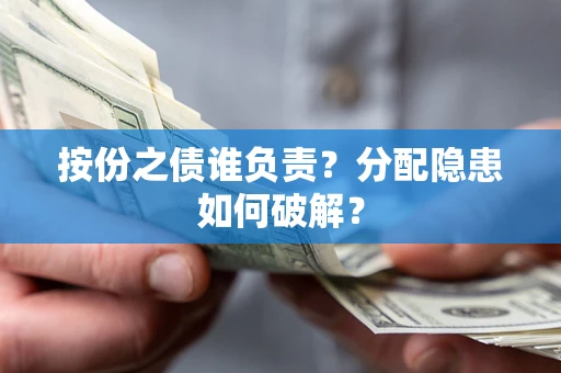 武汉按份之债谁负责？分配隐患如何破解？