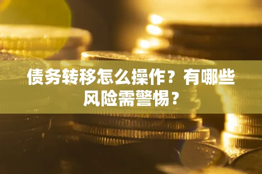 武汉债务转移怎么操作？有哪些风险需警惕？
