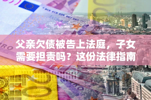 武汉父亲欠债被告上法庭，子女需要担责吗？这份法律指南必须看完
