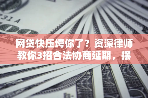 武汉网贷快压垮你了？资深律师教你3招合法协商延期，摆脱暴力催收！