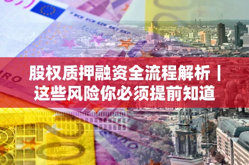 武汉股权质押融资全流程解析｜这些风险你必须提前知道