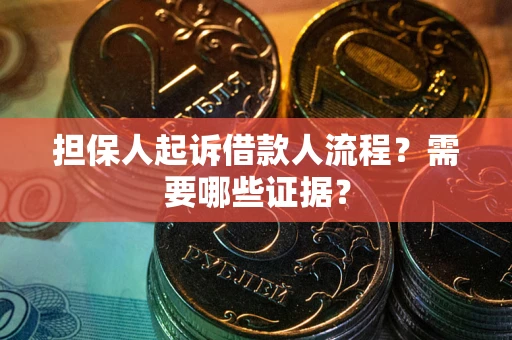 武汉担保人起诉借款人流程？需要哪些证据？