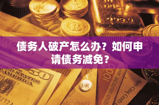 武汉债务人破产怎么办？如何申请债务减免？