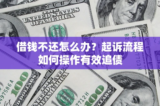 武汉借钱不还怎么办？起诉流程如何操作有效追债
