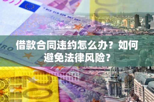 武汉借款合同违约怎么办？如何避免法律风险？
