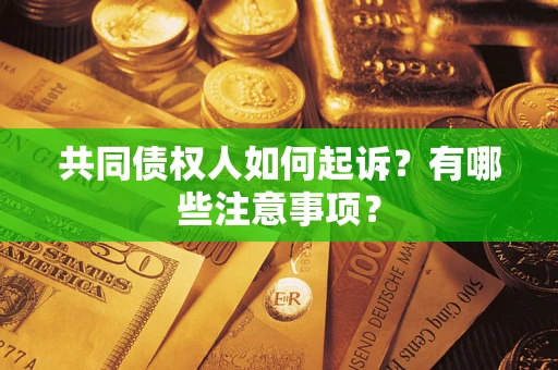 武汉共同债权人如何起诉？有哪些注意事项？